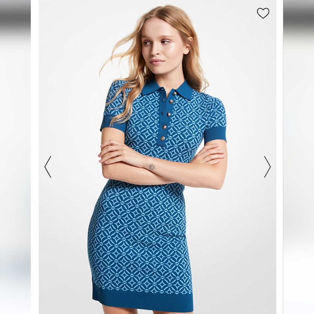 Michael Kors Logo Jacquard Dress